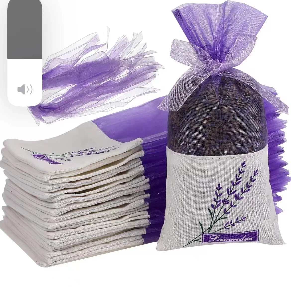 3x6 Inch Sachets Empty Organza Gauze Bags Lavender Bags Cotton Gift Bags Favor Pouches for Wedding, Party, Jewelry, Festival