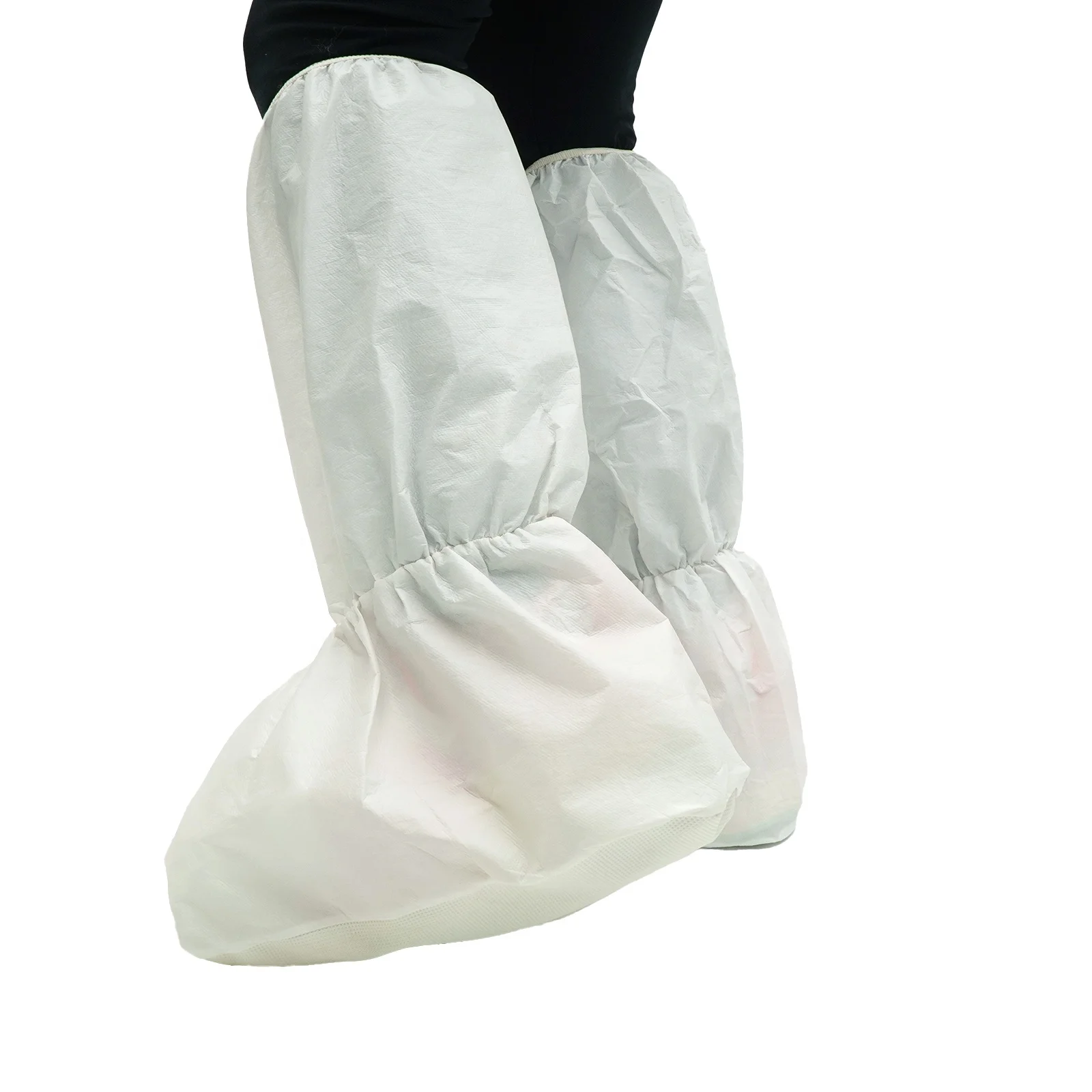 Disposable Boot Covers Non Woven SPP/SF Anti slip Waterproof With Elastic boot cover