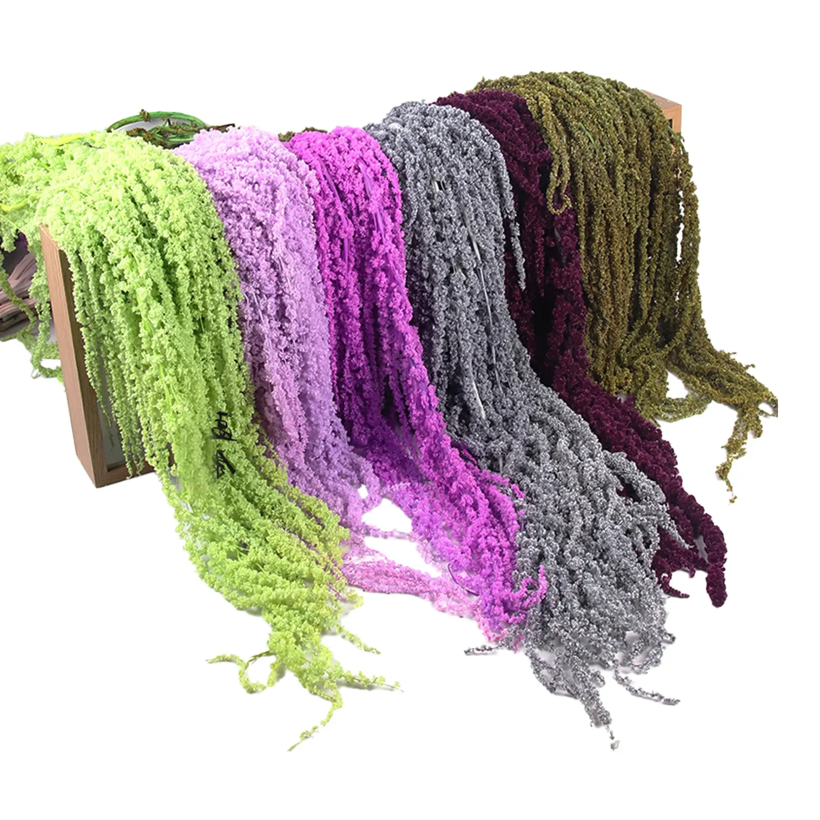 Wedding Decoration Preserved Dried Flowers Bleached Amaranthus Preserved Preserved Dry Real Long Amaranthus Wedding Hanging 3262