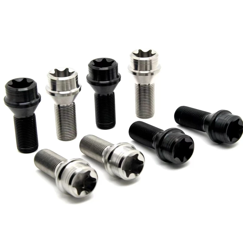 Gr5 Titanium Alloy Wheel Car Wheel Bolts M14*1.5/M14*1.25mm  lug bolt nut  for Auto Parts