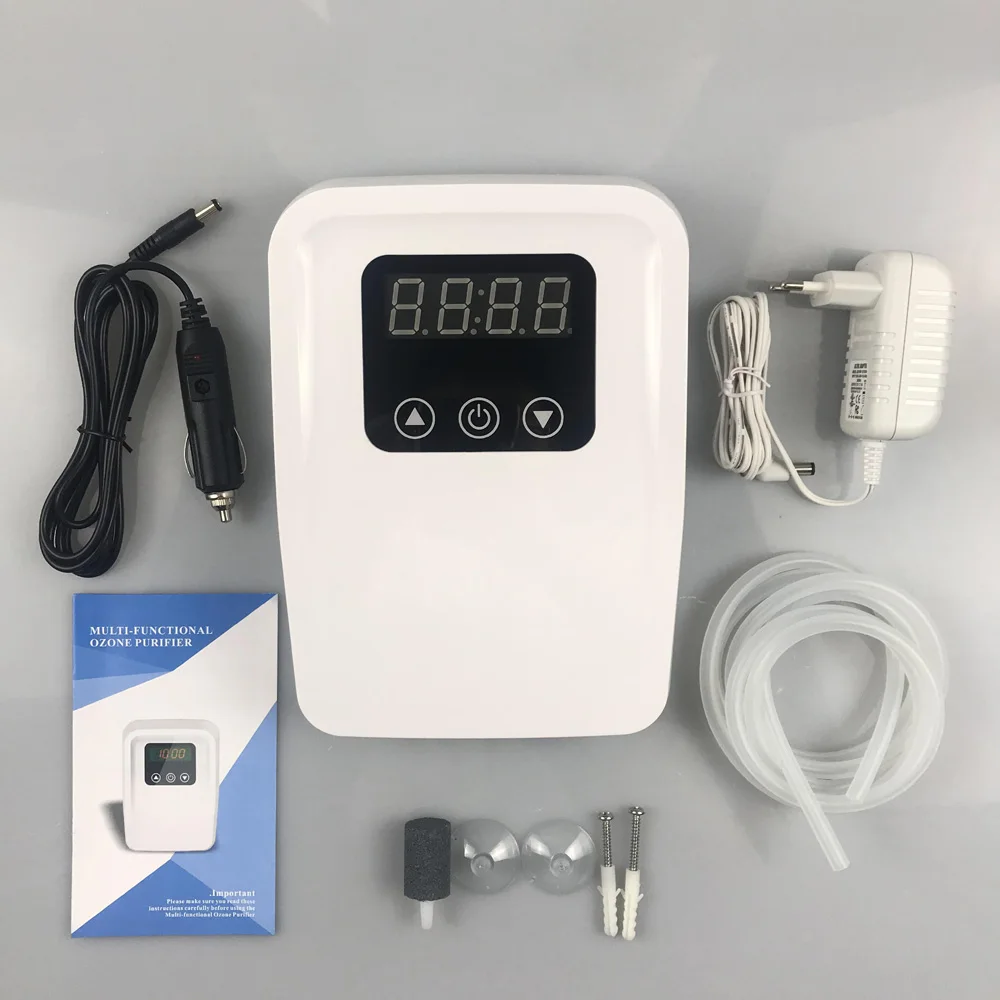 Newest 1000ppm Water Food Sterilizer Ozonizer Ozonator Deodorization Ozone Generator Air Purifier