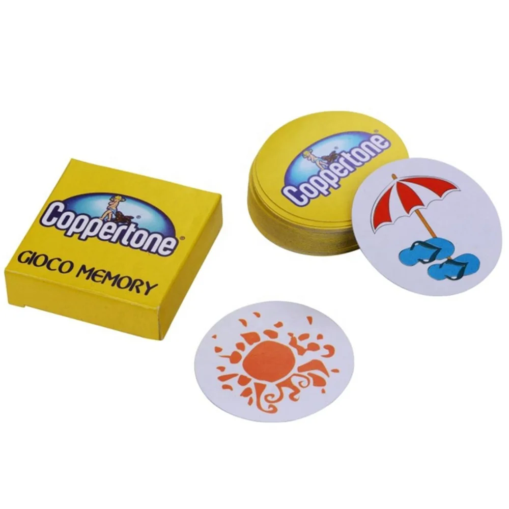 Customized Paper Round Memory Playing Cards