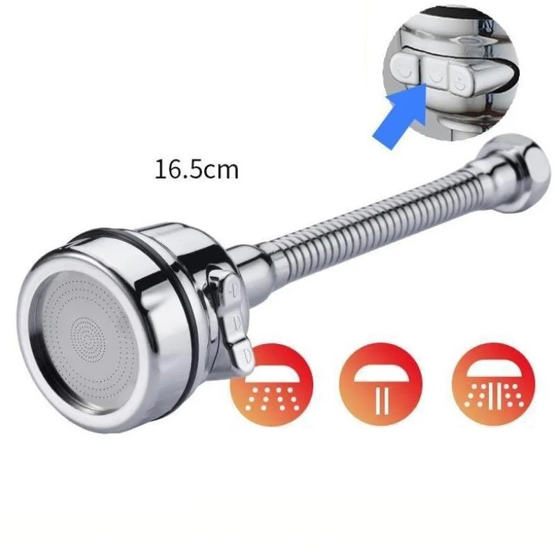 360 rotary  water outlet ABS shower universal extension head Kitchen faucet extender aerator