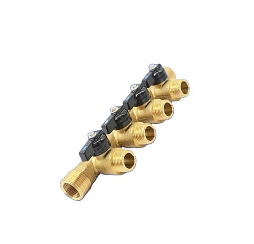 pricelist and catalog for brass manifold in China and thread connection for gas and water