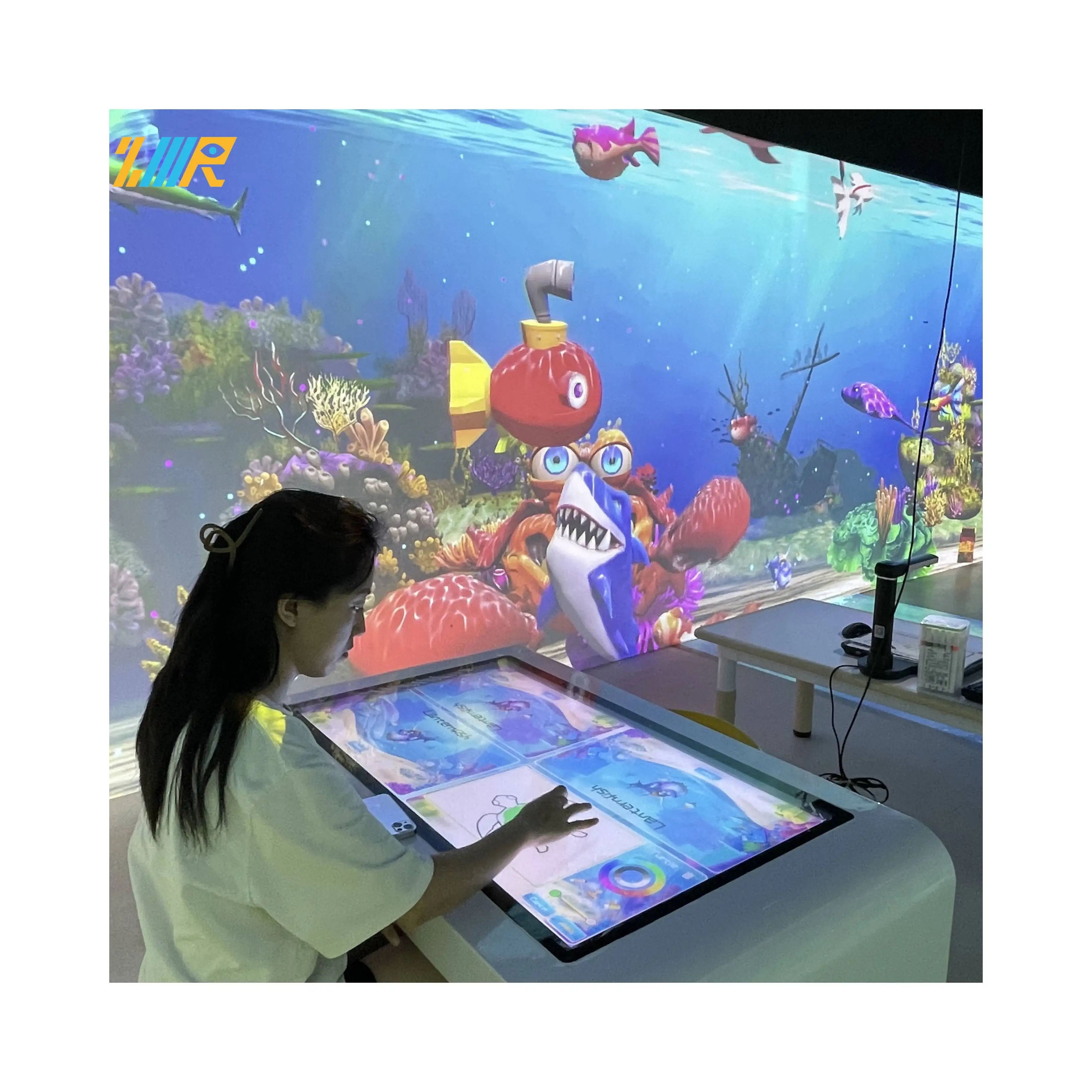 3d AR interactive-projection-game Graffiti drawing projection interactive game interactive projector games