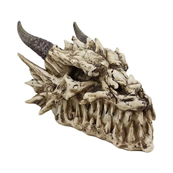 Custom Grinning Bone Skeleton Dragon Skull Trinket Box Dragon Head Bone Jewelry Storage Box Treasure Box