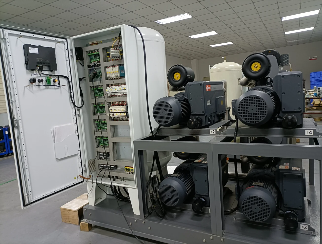 Medical Vacuum Pump Rotary Vane Oil lubricated Vacuum Plant