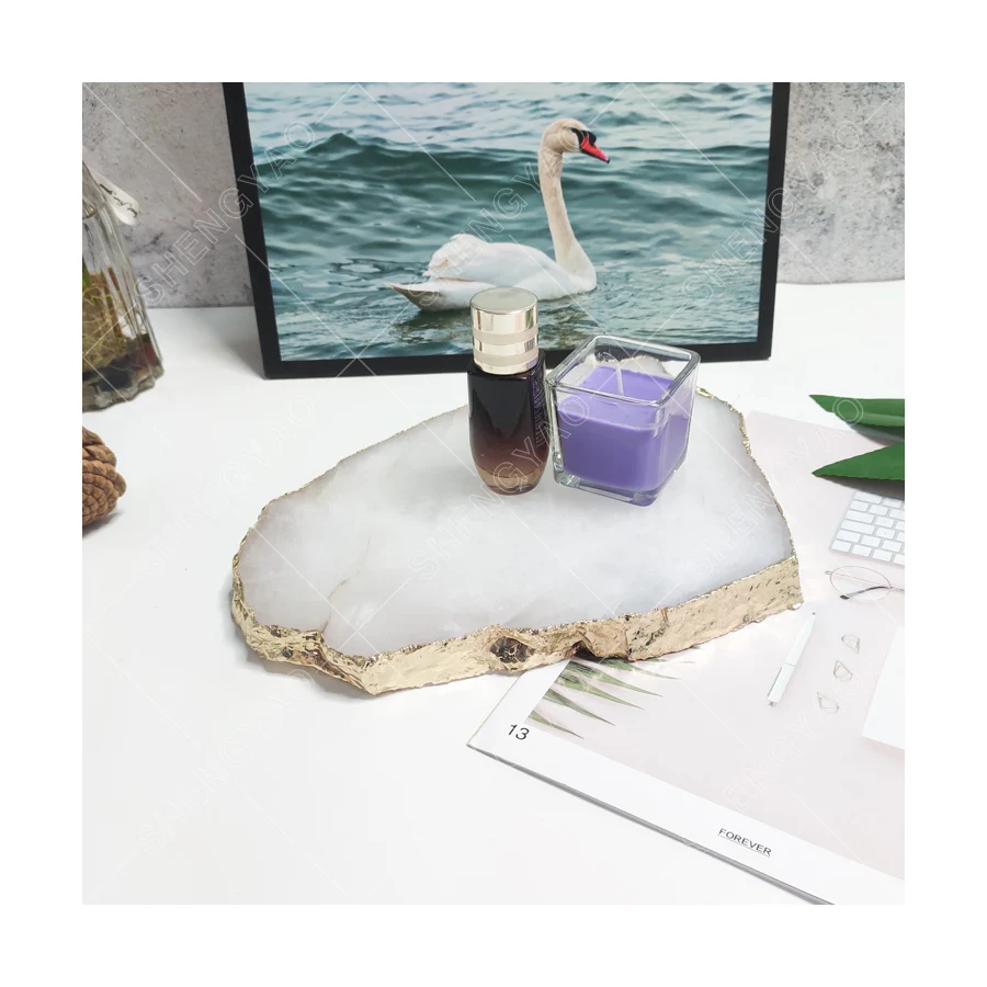  Набор столовых приборов agate coaster из розового кварца/лампа агата для украшения