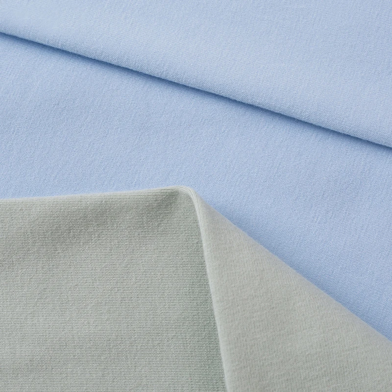 Hot sale knitted cotton spandex melange jersey ponti roma fabric for Warm clothing