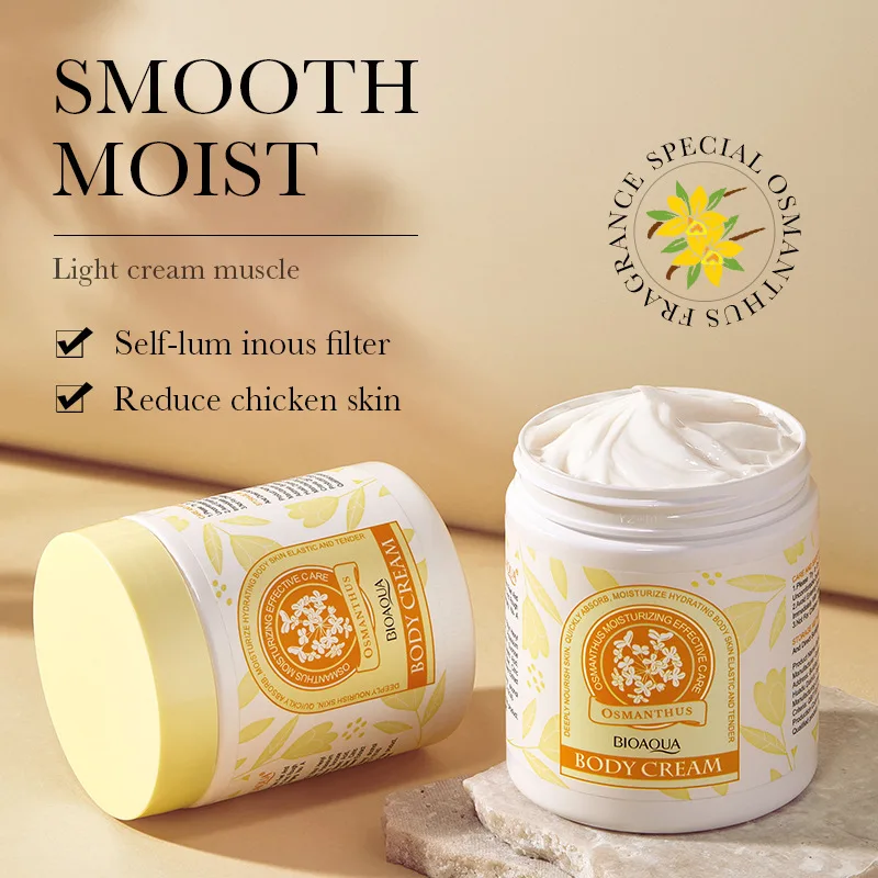 Beauty Products Vegan Flower Body Cream Rose and Osmanthus Moisturizing Lotion for Adult Skin