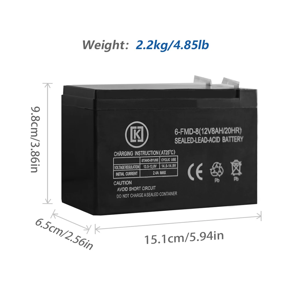 Agm Deep Cycle Ups Battery 12V Rechargeable 12v 8ah 12v 12ah 12v 7ah Sealed Sealed Lead Acid Batteries Sprayer Battery