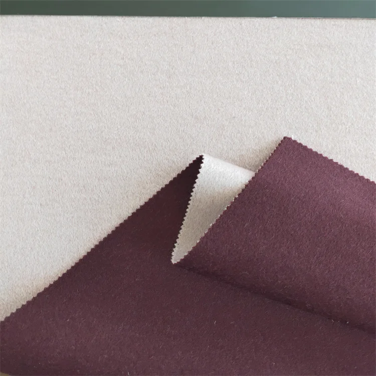 High quality wool cashmere coat jacket double-sided smooth fabric wholesale