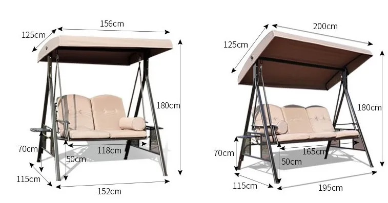 Factory Customization comfortable Garden Furniture Metal Hanging Chair