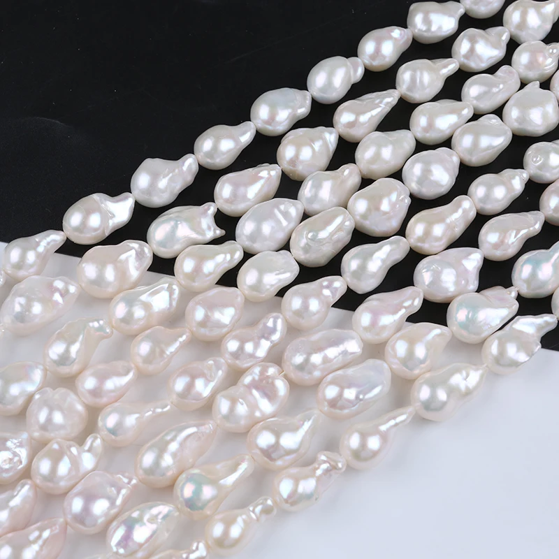 12-14mm AAA grade natural baroque loose white pearl beads