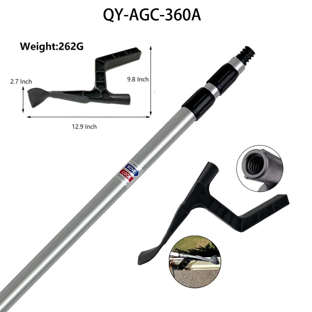 Qiyun new product gutter cleaning Spoon and Scoop Roof Gutters Cleaner for Garden Ditch Villas Townhouses
