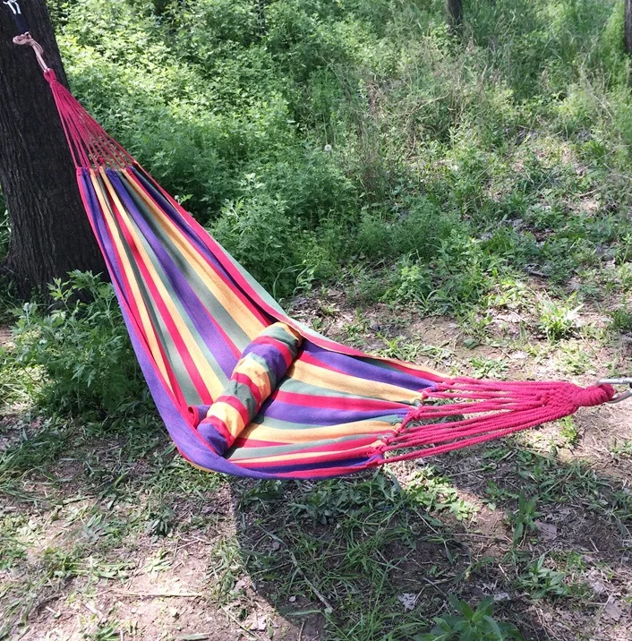 Outdoor Hammock Chair Canvas Leisure Swing Hanging Chair Outdoor Hammock Garden Leisure Furniture Hammocks Garden Swing
