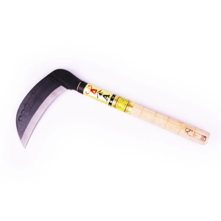 
Wholesale versatile steel with wooden handle weeding wide curve blade harvesting Taiwan Type Sickle 