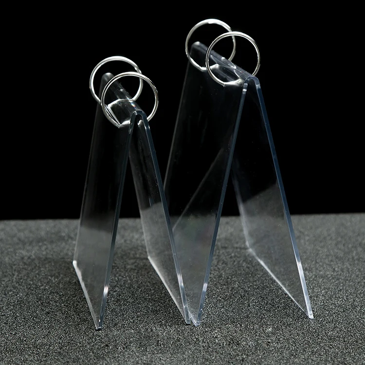 Cheap 5x7 inches V Shaped Clear Acrylic Calendar Holder Desktop Stand