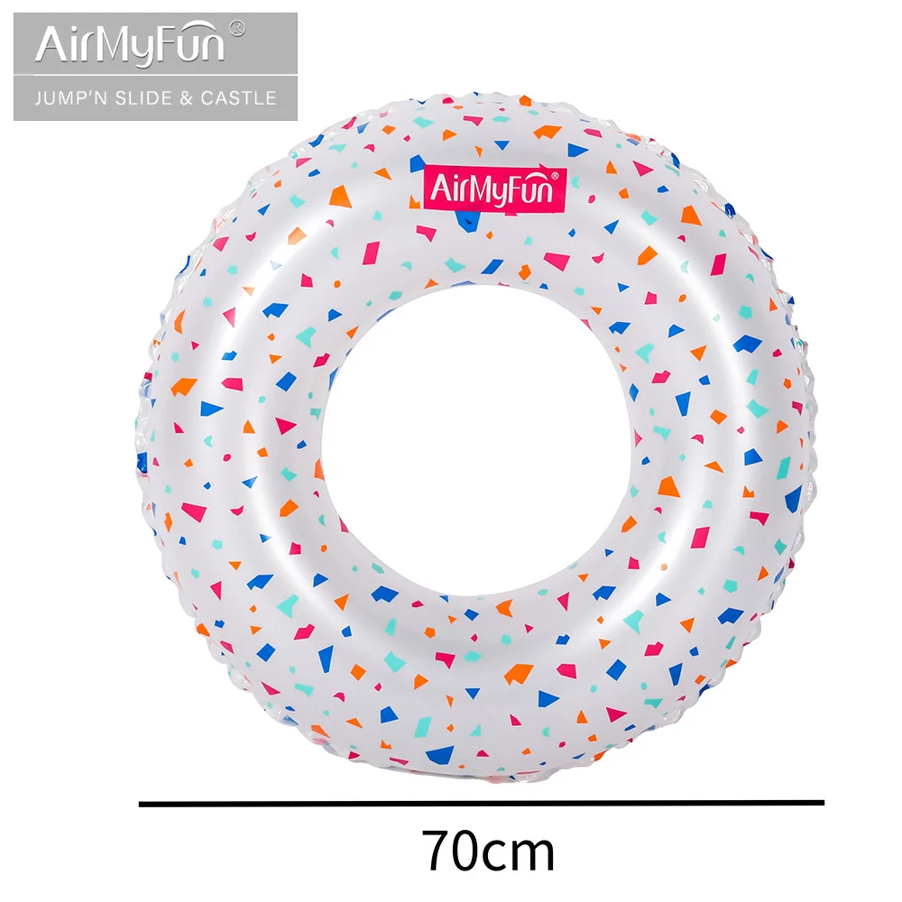 AirMyFun Eco-Friendly PVC Inflatable Swim Ring Pool Float for All Ages, Ideal for Water Parties With Quick Inflation