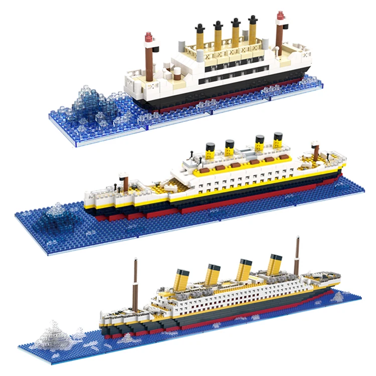 Toy Christmas Diy Titanic Ship Simulation Model Bricks Toys Titanic Building Blocks Sets