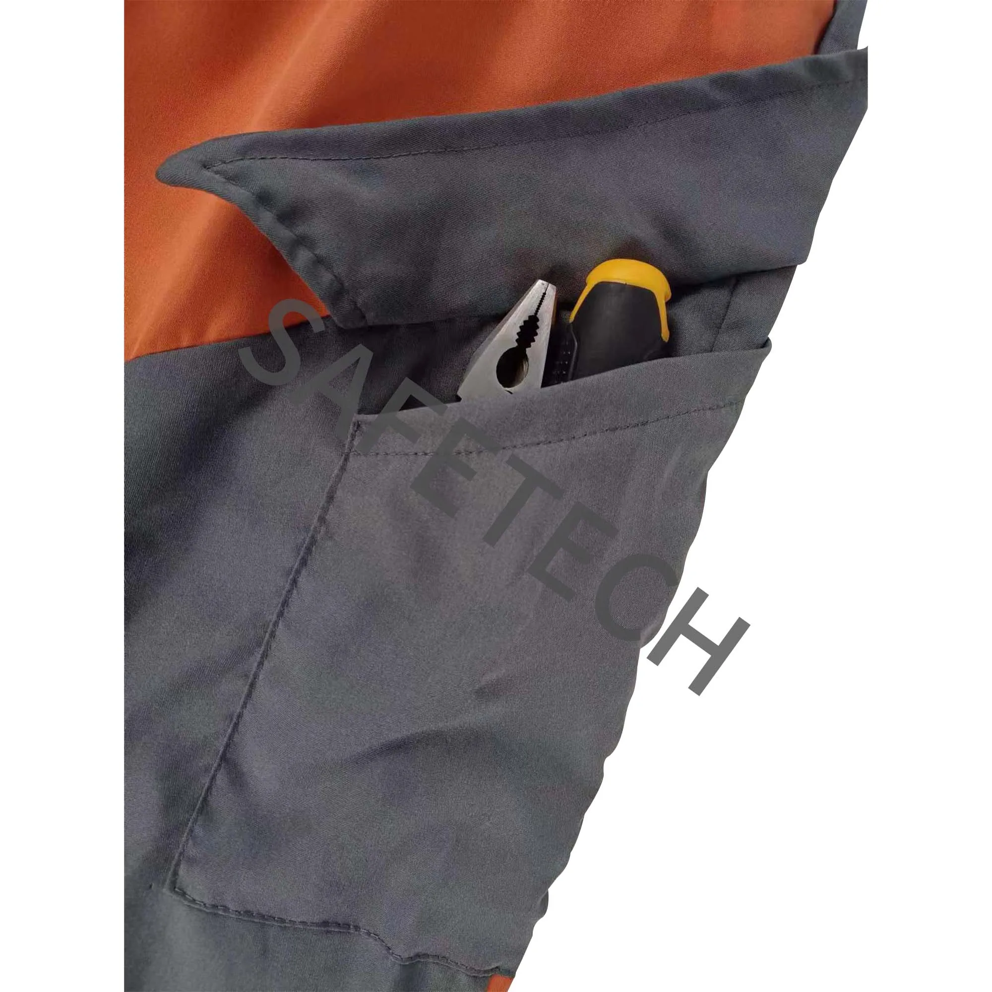 Tenue De Travail Customized Logo Work Cloths Outdoor Pant Sport Motorcycle Multi Pocket Hiking Workwear Grey Cargo Pant Men