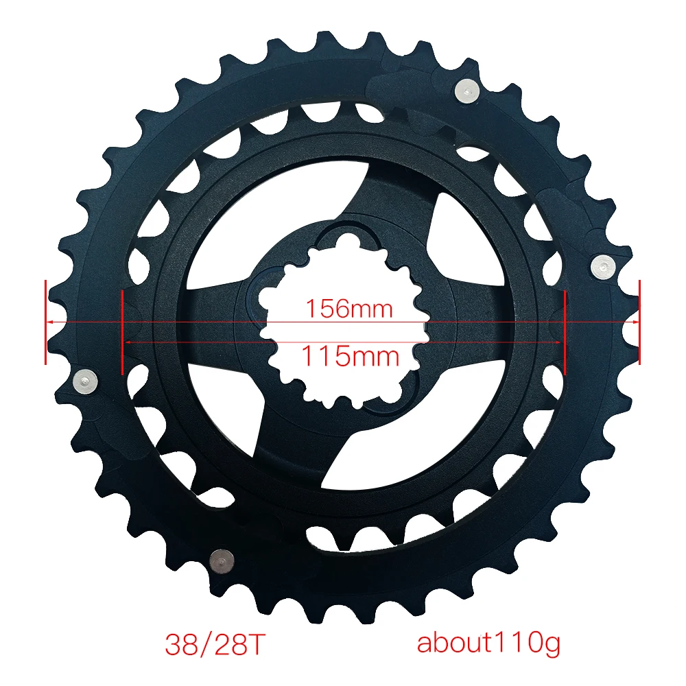 Direct-mounted Double-disc Mountain Bike Variable speed GXP disc ultralight tooth bike chainwheel