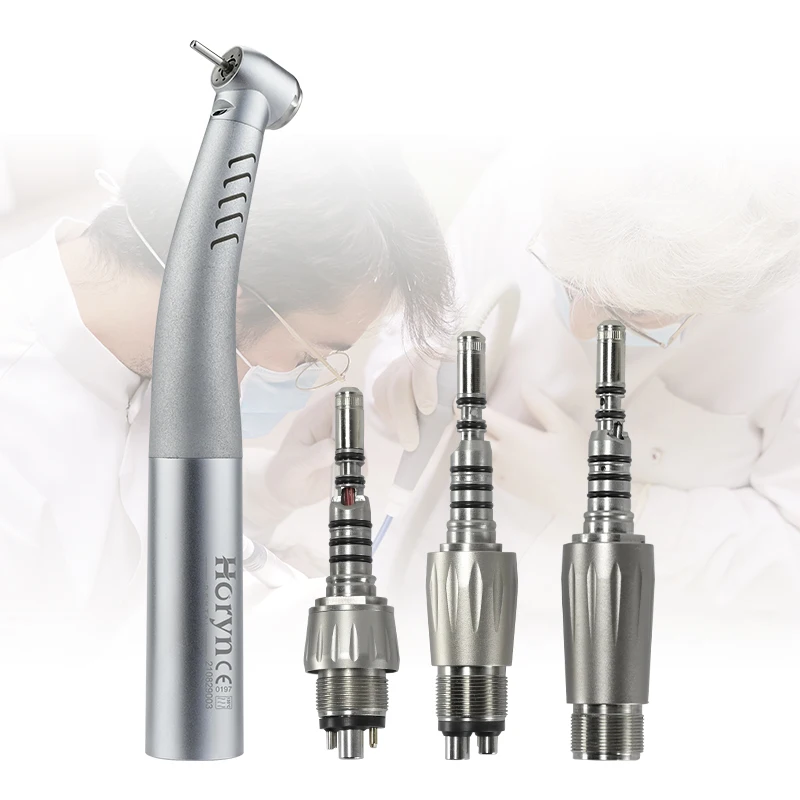 K9000 4 Holes Water Spray High Speed Optic Fiber Dental Handpiece With Coupling