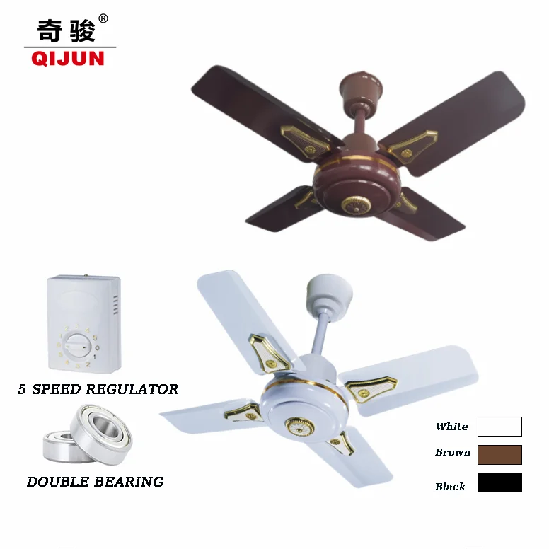 Yiwu cheap 600mm 24 inch high speed small metro ceiling fan with double ball bearing copper motor hot sale in India Africa