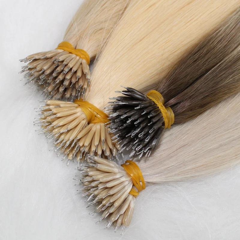 Luxury Human Silky 24 Inch 26 Inch Nano Tip Locks Hair Extensions With Factory Wholesale Price