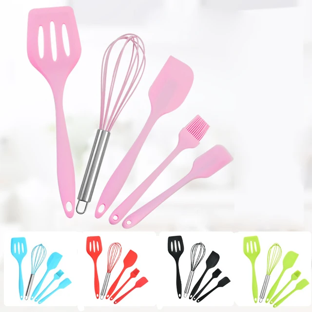 5 pcs silicone kitchen brushes