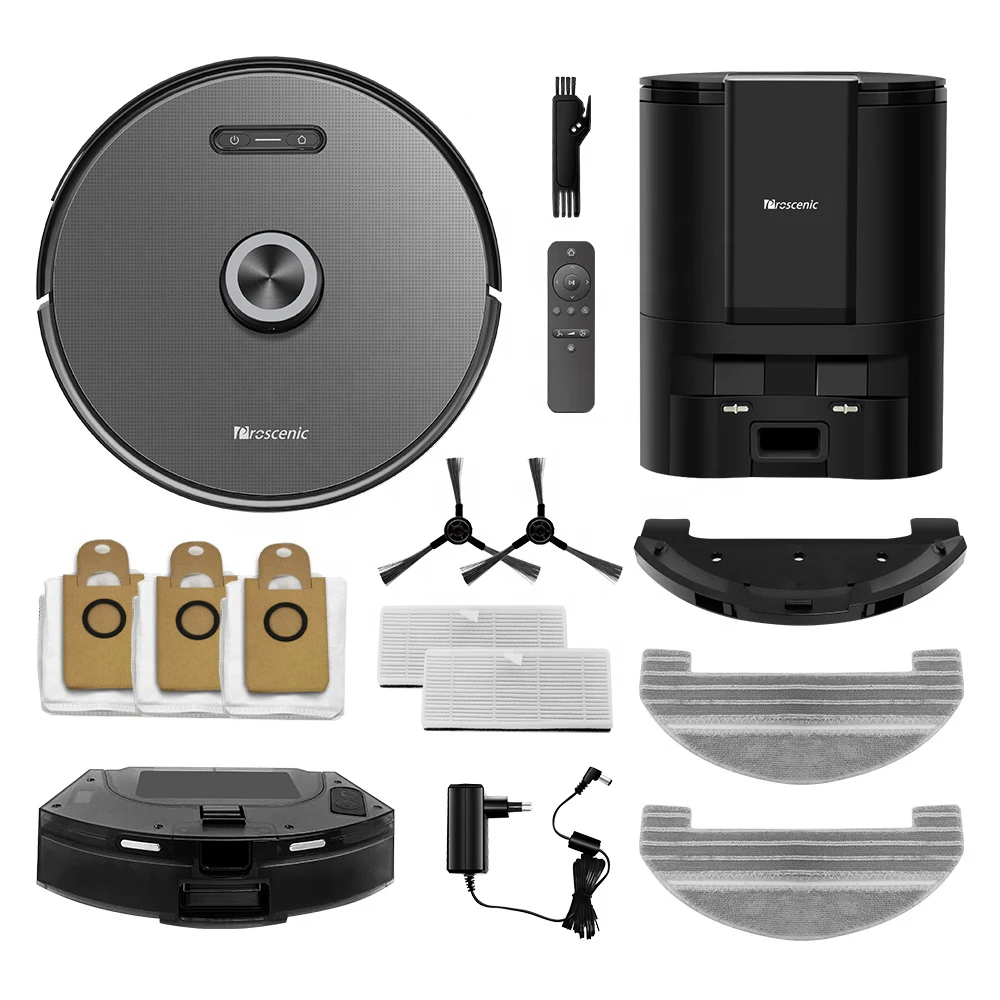 Proscenic M8Pro Intelligent Robot Vacuum Cleaner with automatic Dust Collector 2 in1 Vacuum Mop LDS 8.0 Lidar Navigation