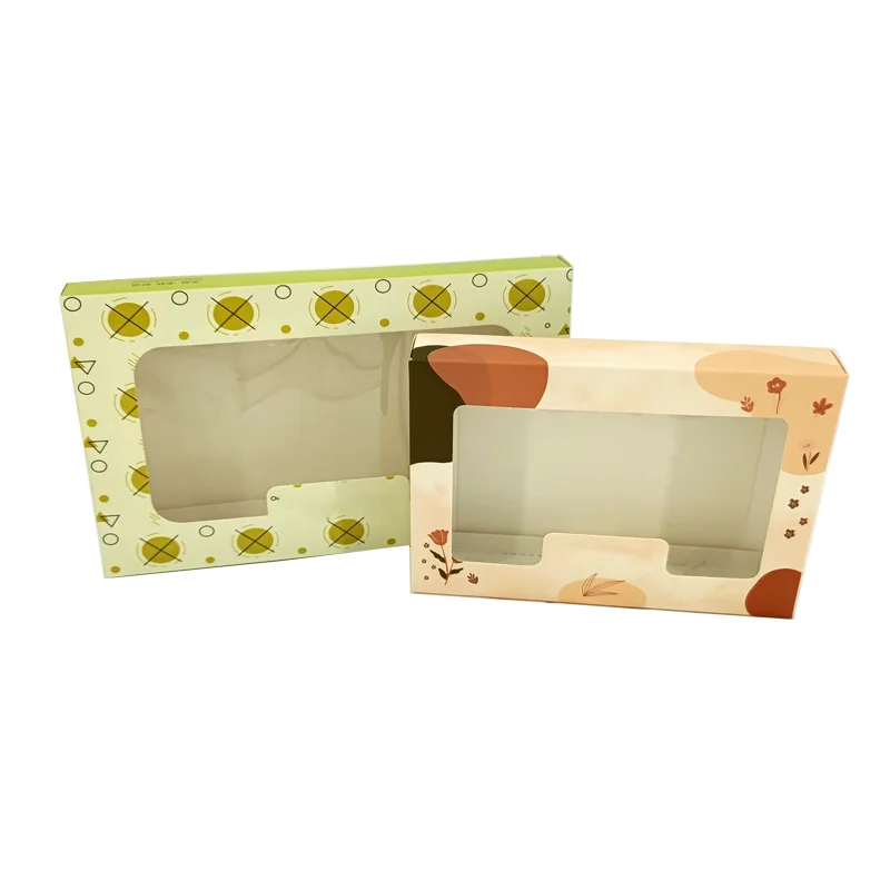 Factory Price Custom Cookie Candy Clothing Packaging Box with PVC Window for Wedding Christmas Gift Boxes