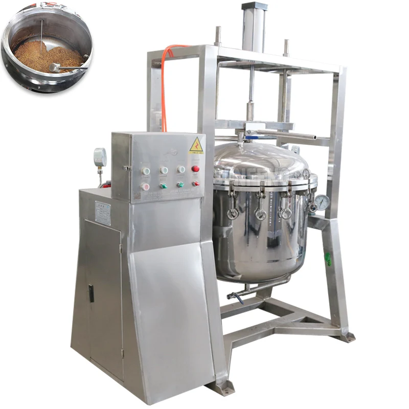 
High efficient soy beans chickpeas sweet corn cooking machine 300l high pressure stainless steel cooking pot 
