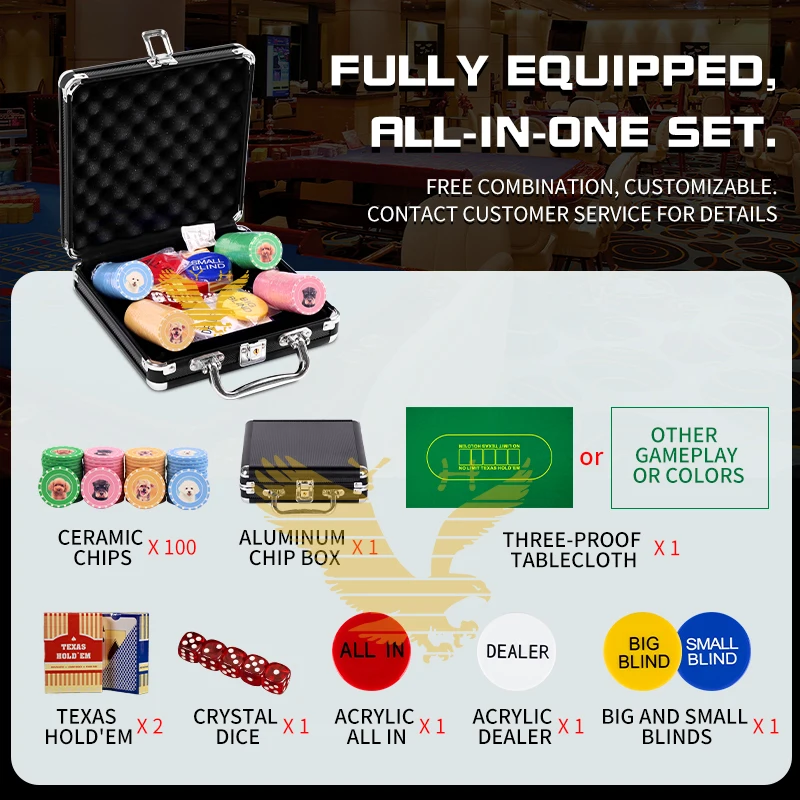 YH Wholesale 100 Pcs Poker Fichas Ceramic 10g Curved Hot Stamp Entertainment Ceramic Pet Poker Chip Sets