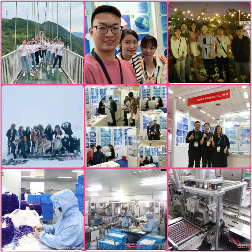 medical sterile nasopharyngeal flocking swabs throat specimen collection transport sampling nasal cotton swab