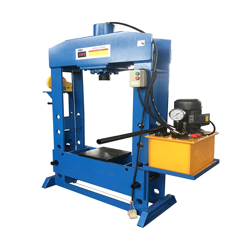 Electric and manual 100 ton electric hydraulic press machine with winch