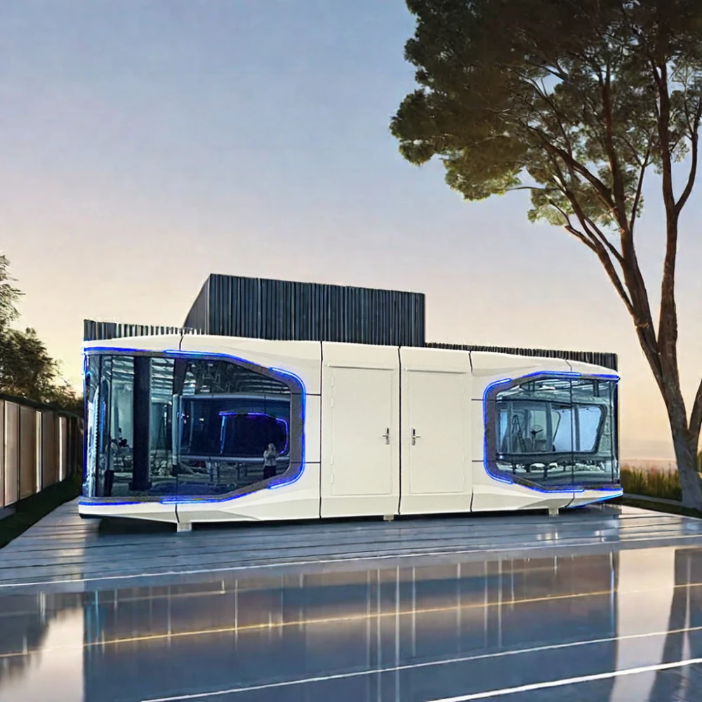 Luban Cabin  ZK50 Luxury Mobile Capsule House Cabin Container Solar Powered Modular Prefab with 2 Bedrooms