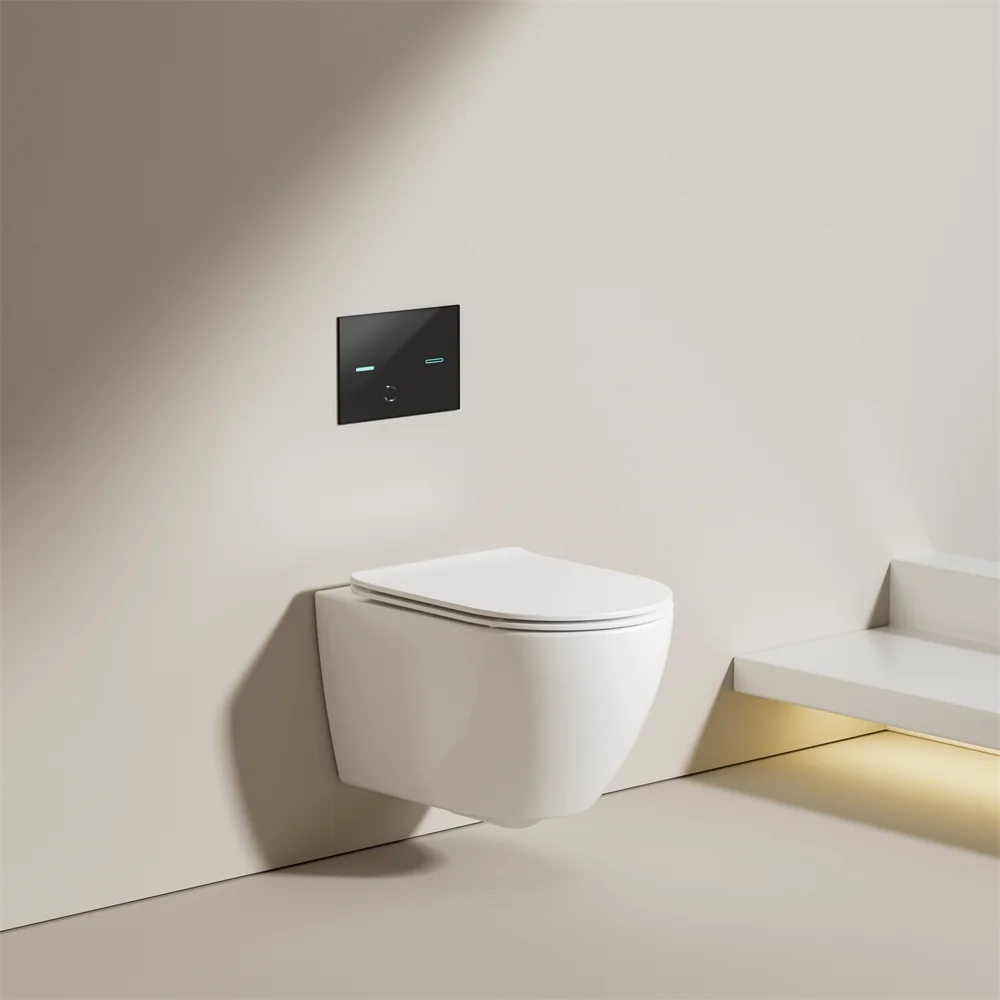 New developed vortex low noise 4.5 L bathroom concealed wall hung toilet wall mounted wc fitting wc toilet set