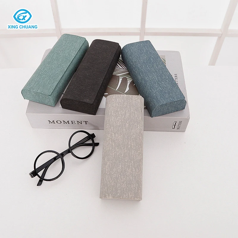 Simple Fashion Glasses Case PU Leather New Style Sunglasses Case High Quality Mixed Color Glasses Case Box