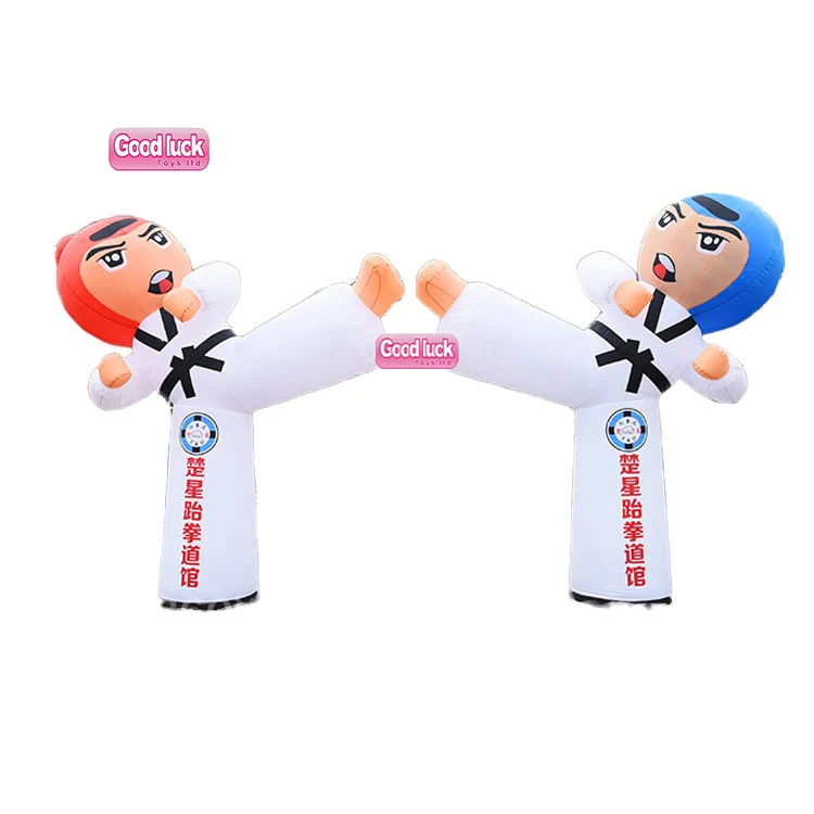 outdoor  promotion event decoration standing  Inflated Taekwondo Guy karate guy Kick boy  advertising inflatable Judo Man
