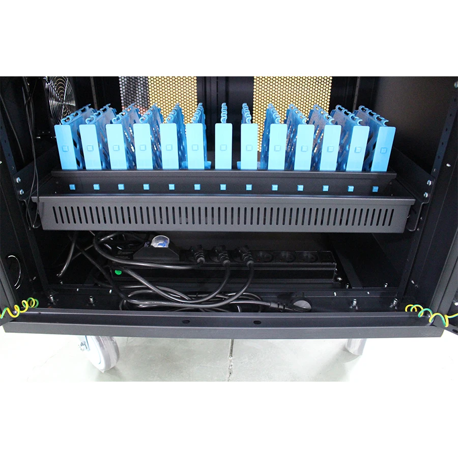 Tablet/Chromebook AC Charging Cart With Israel Outlets