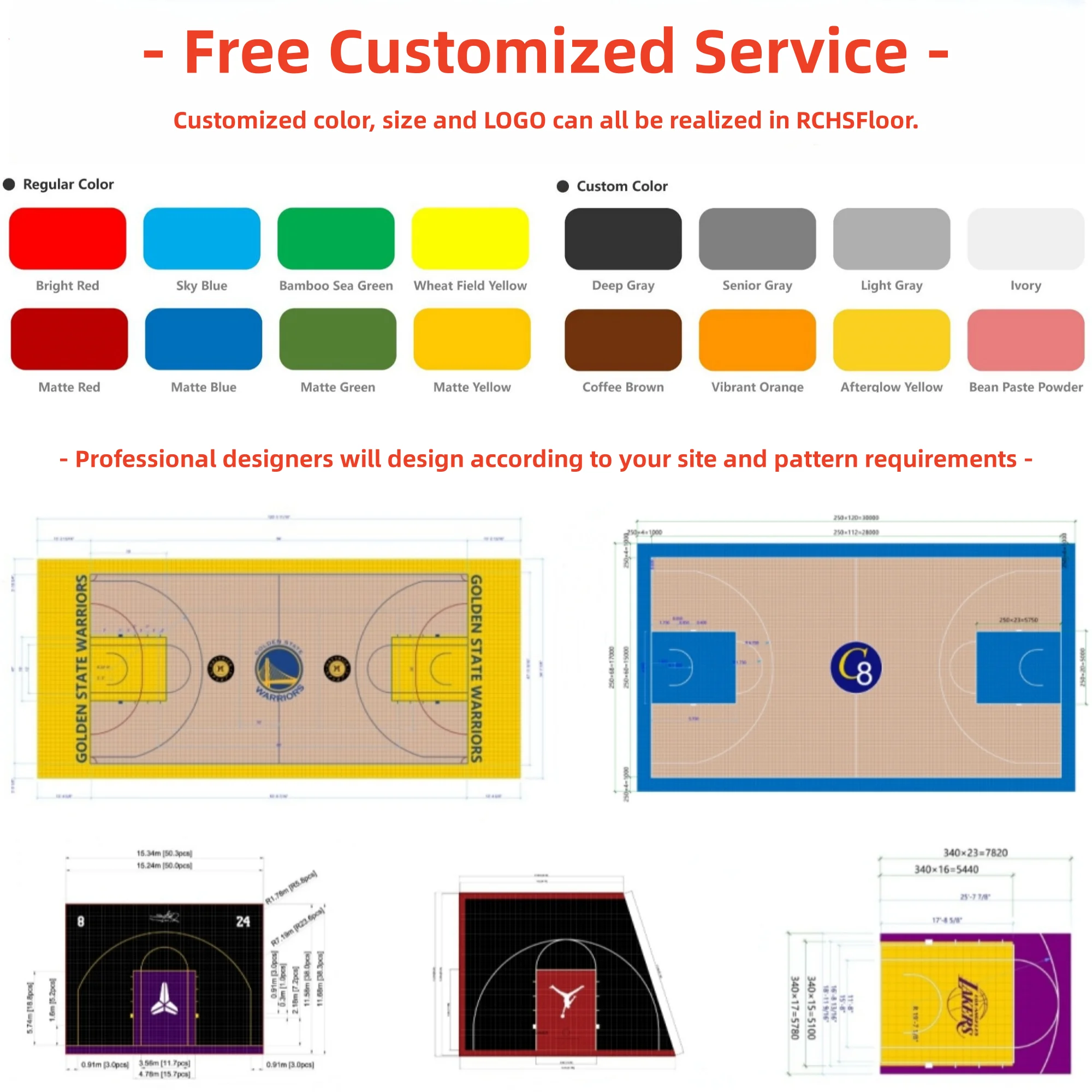 All-weather Pp Modular Outdoor Basketball Court Floor Easy Installed Adjustable Interlocking Plastic Floor Tile Floor Tile