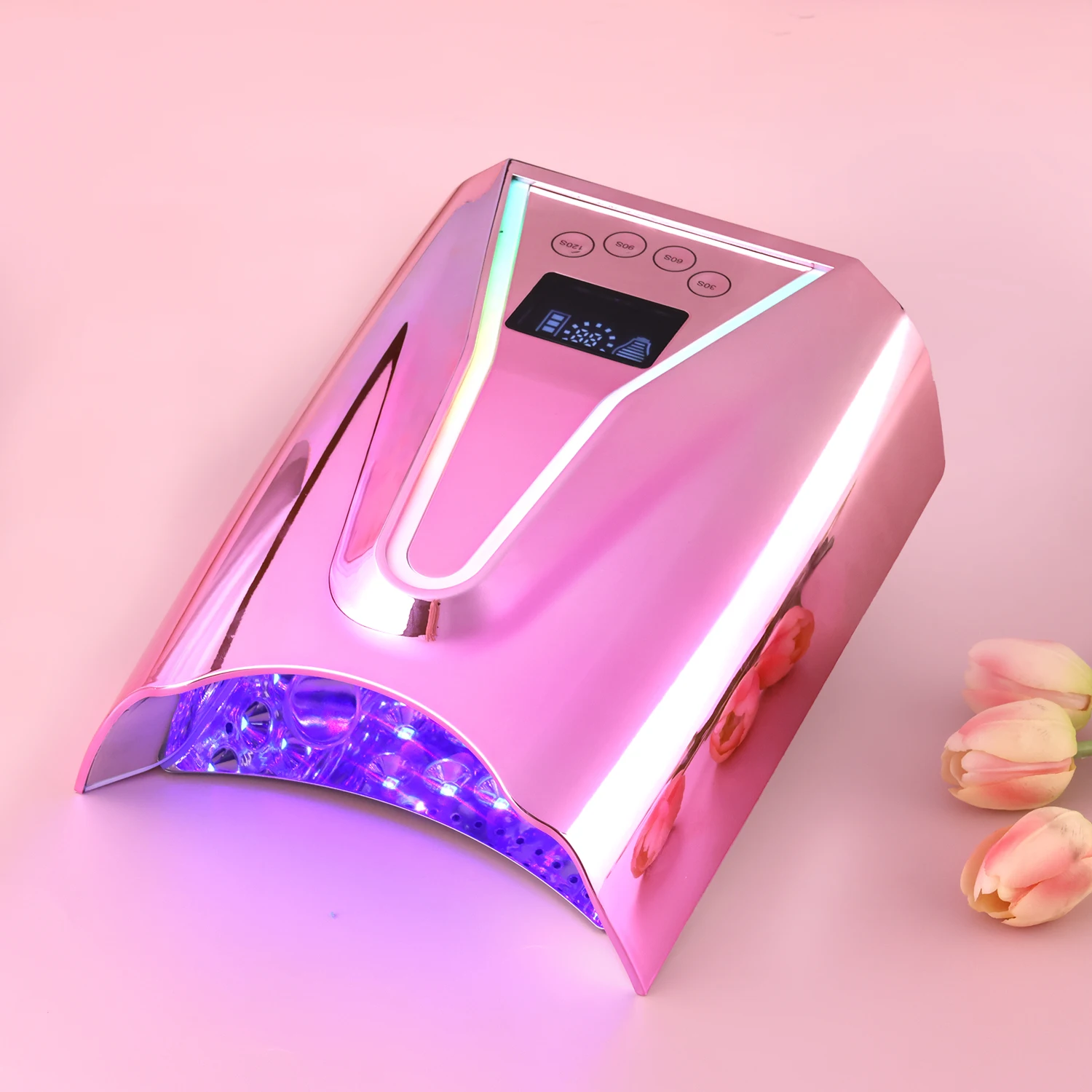 Wholesale 2024 High Power 128W UV LED Nail Lamp Rechargeable Cordless Nail Salon Competitive Price with OEM ODM Lighting Logo