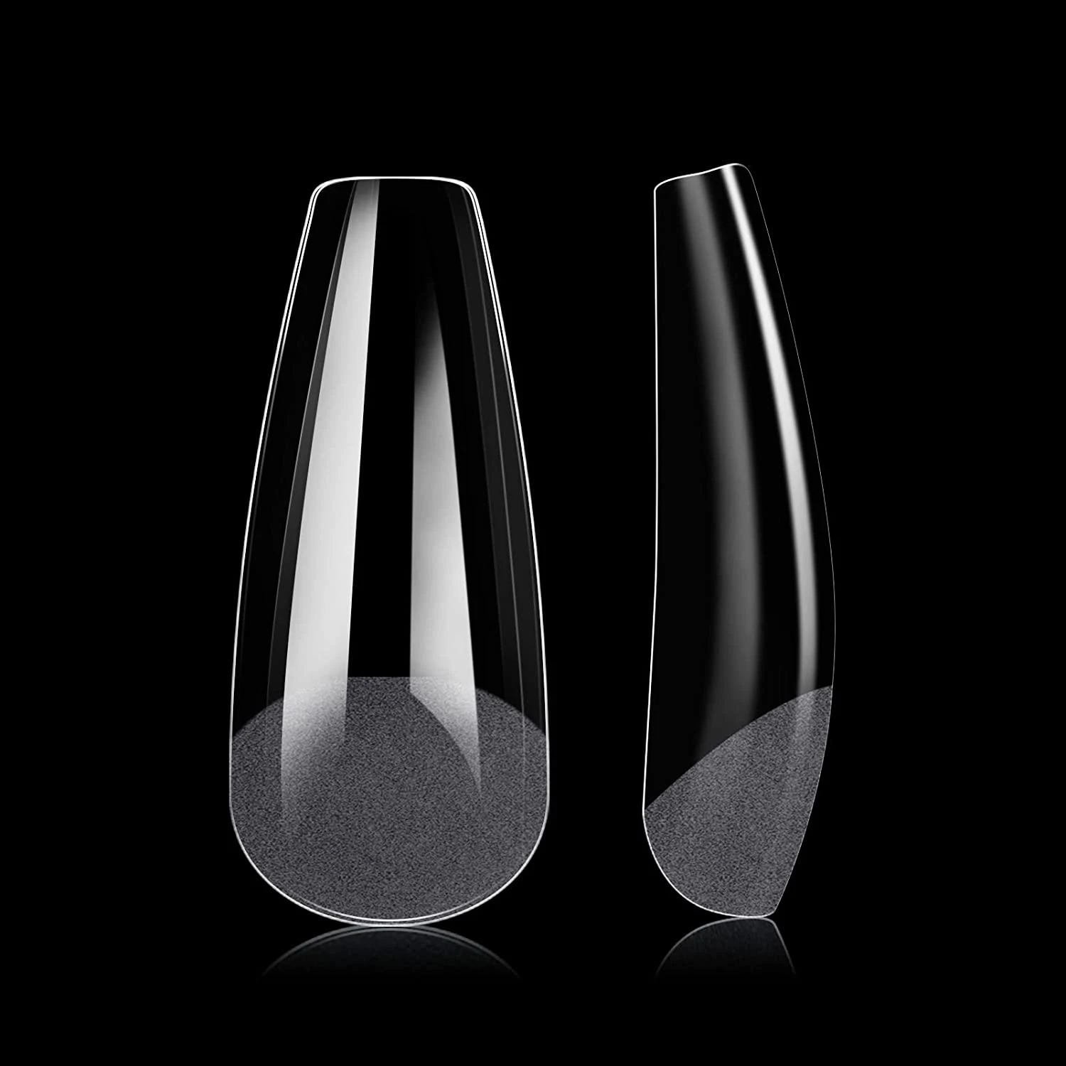 Wholesale good looking pre-numbered harmless 12 sizes 240 pcs clear soft nail gel tips