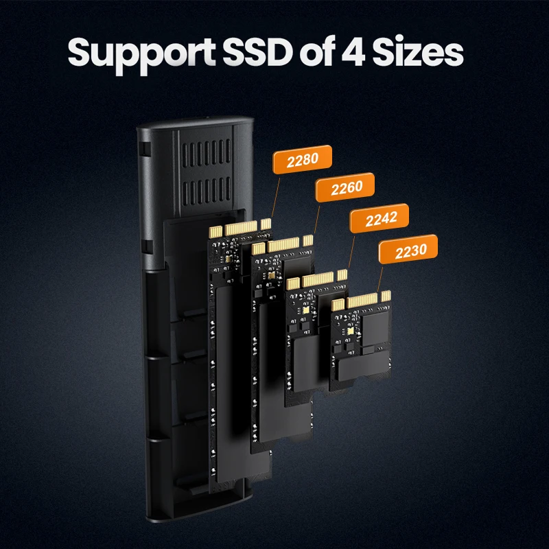 
Portable SSD HDD USB C External Enclosure 2.5 Inch Sata Hard Drive Adapter Casing Laptop Hard Drive Enclosure 