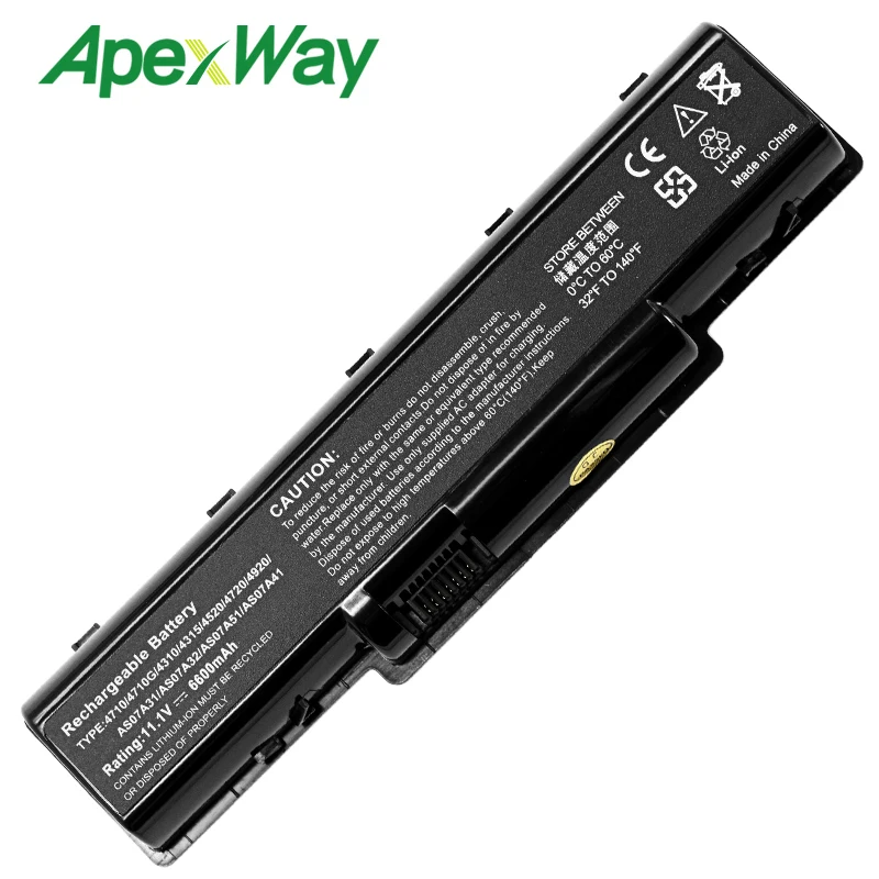 Аккумулятор AS07A31 для ноутбука Acer Aspire 11 1G 4740 4710G 4710Z 4715Z 4710 4720G 4720 4920G 4920 5740G 7715Z BT.00603.036 5740 в