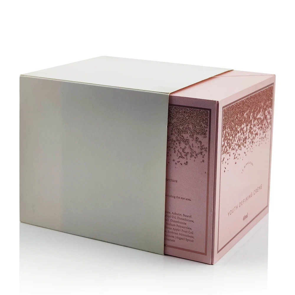 High quality luxury hand made personalized custom logo retail beauty cosmetic gift set hard cardboard paper packaging box