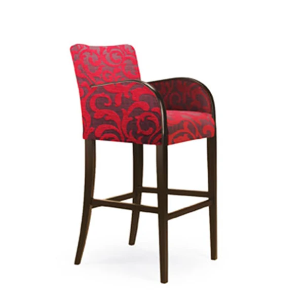 Custom Made Bar Furniture Red Fabric Stool Cafe Restaurant Bar Chair BC-013