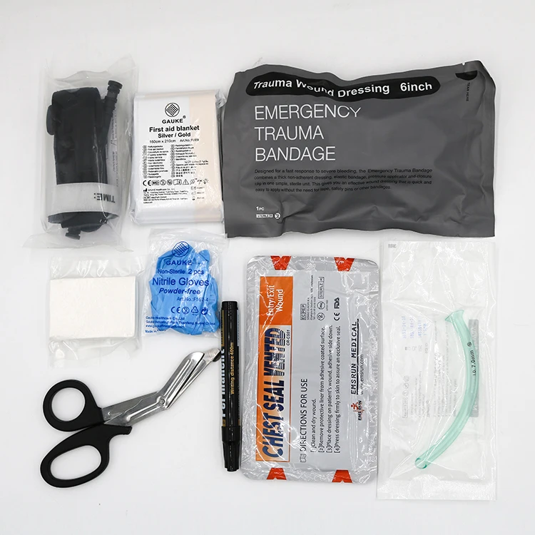 CE approved Tactical IFAK survival first aid kit stop bleeding in time