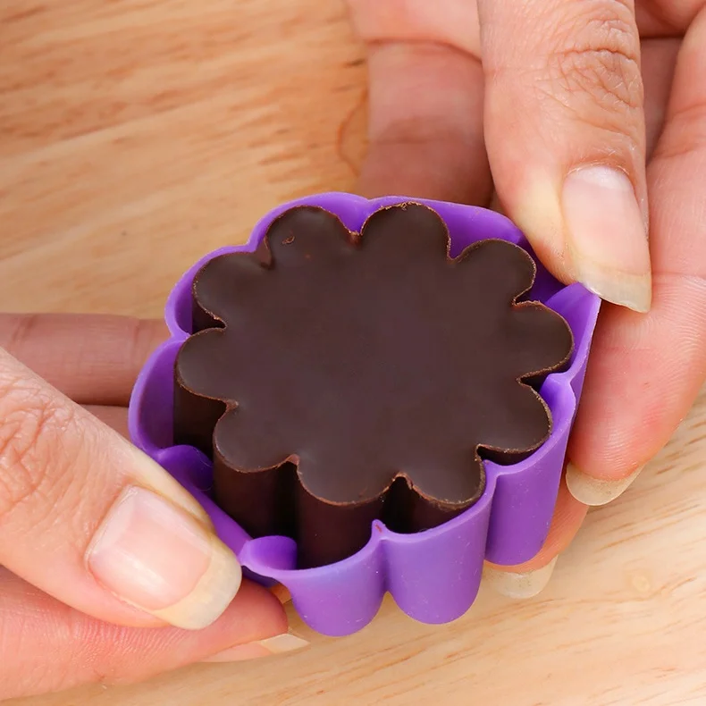 High Quality Flower Shape Chocolate Silicone 3D Molds Food Grade Silicone Cake Tools Christmas Silicone Cake Mold